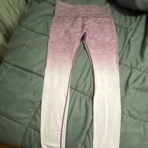 Purple ombré leggings